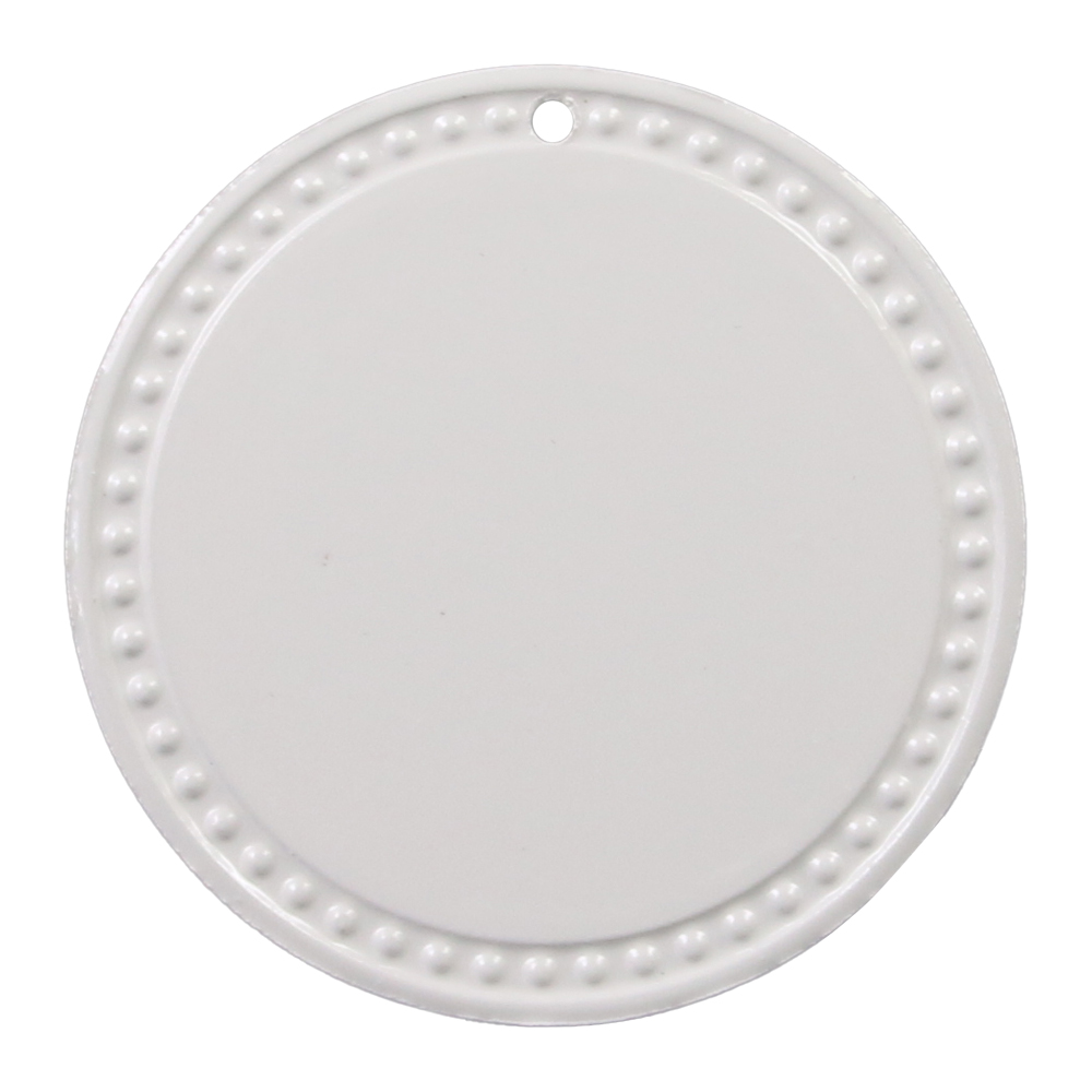 Magnet de frigider din ceramica, ? 6.5 cm, sublimabil